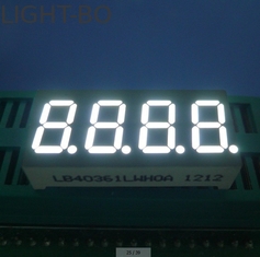 Wyświetlacz LED RoHS Four Digit 7 segmentowy z katodą białą 0,36 cala