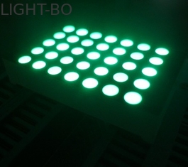Biały / czerwony / niebieski / zielony okrągły wyświetlacz LED 5 X 7 do reklamy