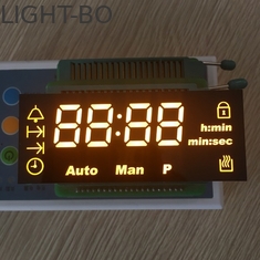 10.7mm Wysokość znaków Niestandardowy wyświetlacz LED Ultra Amber dla cyfrowego zegara piekarnika