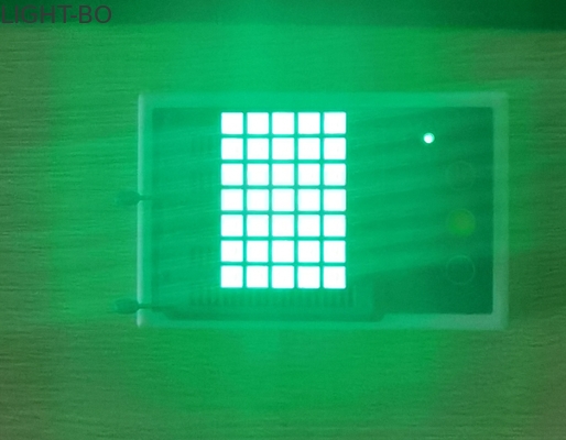 Pure Green 200mcd 5x7 Dot Matrix Wyświetlacz LED Przezroczysty klej
