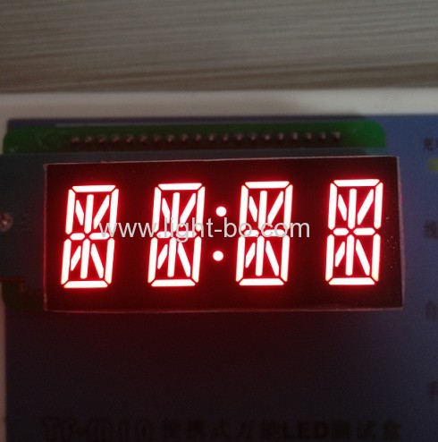 Wyświetlacz LED z trzema cyframi 14 segmentów Wspólna katoda czerwona dla tablicy rozdzielczej