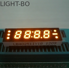 0,25 cala Żółty cztery cyfry 7 segmentów LED wyświetlacz zegara, mały prąd Drive