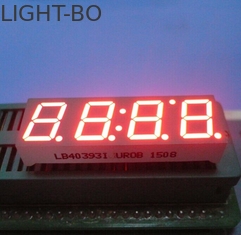 Ultra Red 0.39 &amp;quot;Wyświetlacz zegara z zegarem Wspólny segment 4 anod 7-cyfrowy do tablicy rozdzielczej