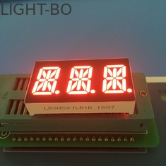 Wyświetlacz LED segmentowy 0,54 &quot;3-cyfrowy 14-segmentowy Alfanumeryczny, bardzo jasny czerwony kolor diody LED