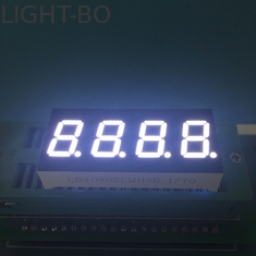 Ultra biały 0,4 cala 4 cyfry 7 segmentowy wyświetlacz LED Wspólna katoda dla tablicy rozdzielczej