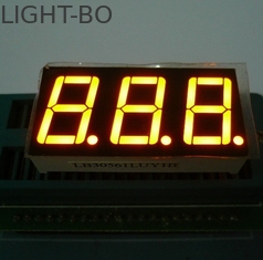 CC / CA Polarity 3digit 7-segmentowy wyświetlacz LED Wspólna anoda 37,6 x 19 mm Zewnętrzny wymiar