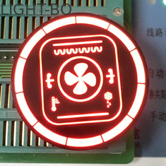 Okrągły, dostosowany 7-segmentowy wyświetlacz LED do kontroli temperatury