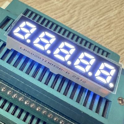 Dobra cena. 5 cyfrowy 7mm 7 segment LED Display Common Anode Ultra Bright White dla konwertera częstotliwości w Internecie