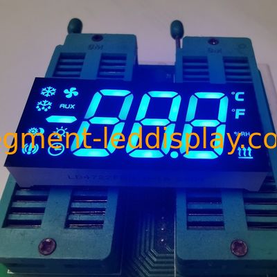 Dobra cena. Niestandardowy 3 cyfrowy 7 segmentów LED Ultra Blue Common Anode dla kontrolera lodówki w Internecie