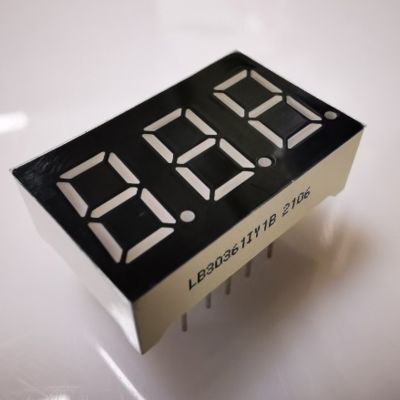 Dobra cena. 7 segment 3 cyfrowy 9,2 mm Super Jasny Bursztyn LED Wyświetlacz Wspólna anoda dla paneli licznika w Internecie