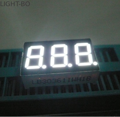 Dobra cena. Trzy cyfry 7 segmentów Wyświetlacz LED Pure White Seven Segment Display dla urządzeń elektronicznych w Internecie