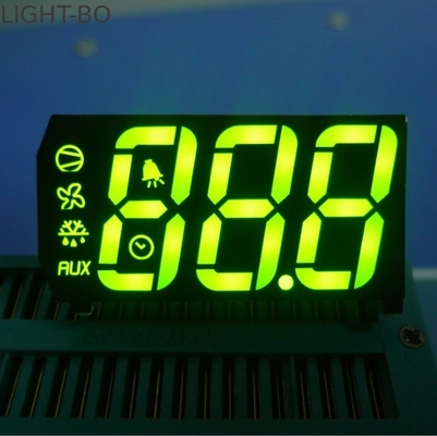 Green 3 Digit 0.67 "Niestandardowy wyświetlacz LED 7 segmentów do chłodzenia