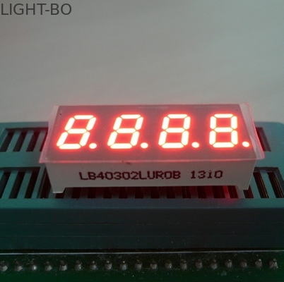 Ultra czerwony 4-cyfrowy 7-segmentowy wyświetlacz LED 0,30 