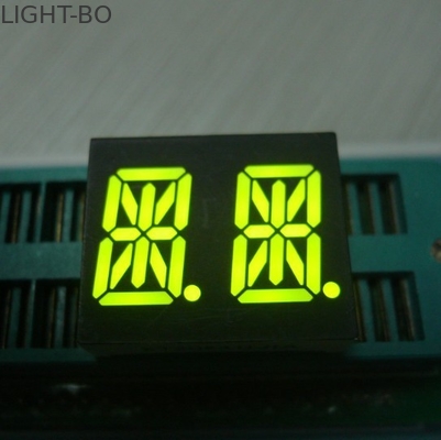 0 .54 Inch Common Anode 14 Segment Led Display 2 Digit Super Bright Green
