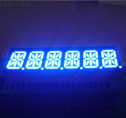 0.39 cala 6-cyfrowy 14-segmentowy wyświetlacz Zastosowano zastosowanie wspólnej katody Ultra Blue Process Control
