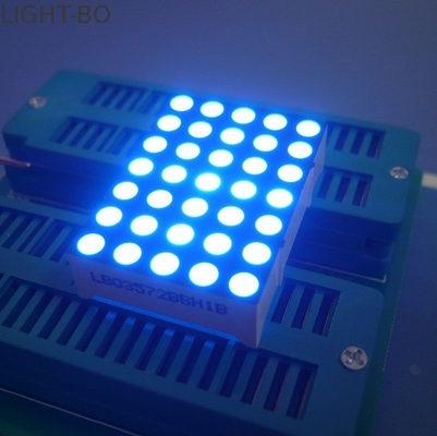 Cyfrowa strefa czasowa 5x7 punktowy wyświetlacz LED Ultra Blue 1,26 cala 3 mm długości życia