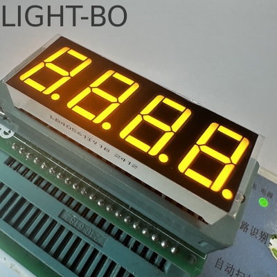 Ultra jasny bursztyn 4 cyfrowy 14,2 mm 7 segment LED wyświetlacz wspólna anoda do kontroli temperatury