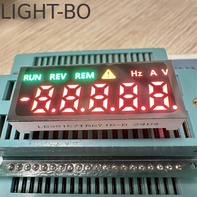 Świetnie czerwony/zielony/żółty Custom 5 cyfrowy 7-segmentowy LED Display do kontroli przemysłowej