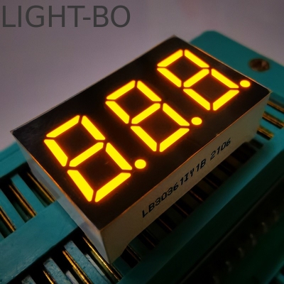 Dobra cena. Super jasny kolor bursztynowy LED Display 7 Segment 3 cyfrowy 9,2 mm Wspólny katodę do paneli Meter w Internecie