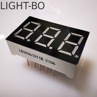 Wyświetlacz LED Super jasny bursztyn 7 segment 3 cyfrowy 9,2 mm wspólna katoda do paneli licznika