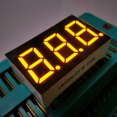 7 segment 3 cyfrowy 9,2 mm LED Display Super jasny Bursztyn wspólny katodę do paneli licznika