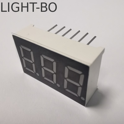 Powszechny wyświetlacz anodowy Super Bright Amber 7 Segment 3 cyfrowy 9,2 mm LED dla paneli licznika