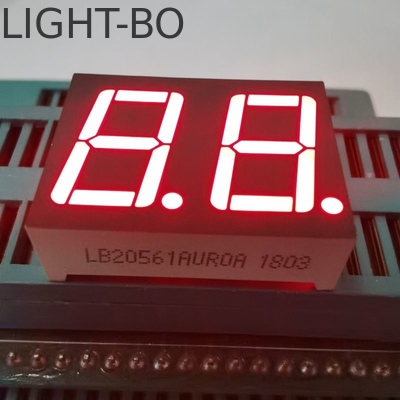Ogólny katodę Ultra Jasny Czerwony 7 segmentów LED wyświetlacz 18 pin 2 cyfry 0,56 cala