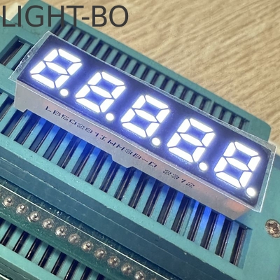 5 cyfrowy 7mm 7 segment LED Display Common Anode Ultra Bright White dla konwertera częstotliwości