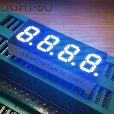 Biały 7,62 mm 4Digit 7 Segment LED Display Common Anode dla wskaźnika temperatury