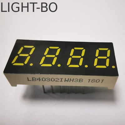 4 cyfrowy 7 segmentów wyświetlacz LED wspólny katod Ultra biały 7,62 mm dla wskaźnika temperatury