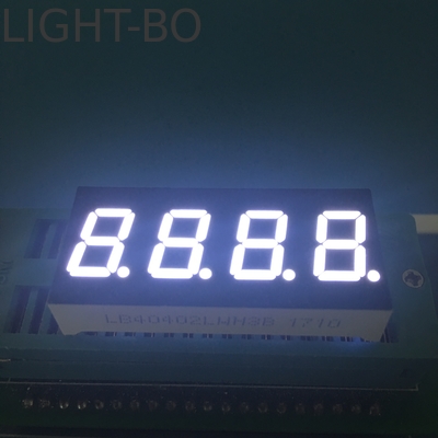 4 cyfrowy 0,4 cala 7 segmentów wyświetlacz LED Common Anode Ultra Bright White dla panelu przyrządów