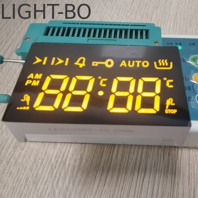 Ultra Amber LED Display 7 Segment 4 cyfrowy wspólny katodę do 4 klawiszy dotykowych Wbudowany w piecu