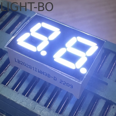 Super jasny biały 2 cyfrowy 7mm 7 segment LED wyświetlacz Katoda wspólna dla urządzeń gospodarstwa domowego