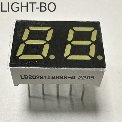 2 cyfrowy 7mm 7 segment LED Display Super Jasny Biały Wspólny Anodę do urządzeń domowych