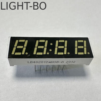 Wyświetlacz LED 7 mm Ulrta Jasno biały 4 cyfrowy 7 segmentów Katoda wspólna do panelu multimetrowego