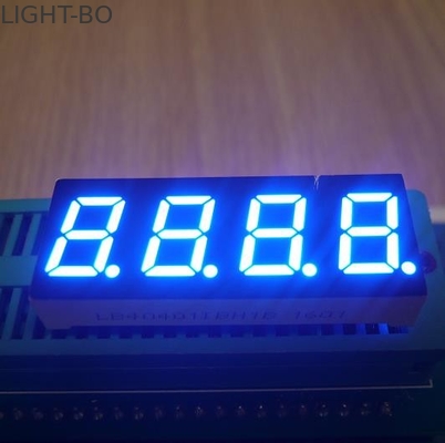 Panel przyrządów 0,4 cala 4-cyfrowy wyświetlacz 7 segmentowy Ultra Bright Blue Emitting Color