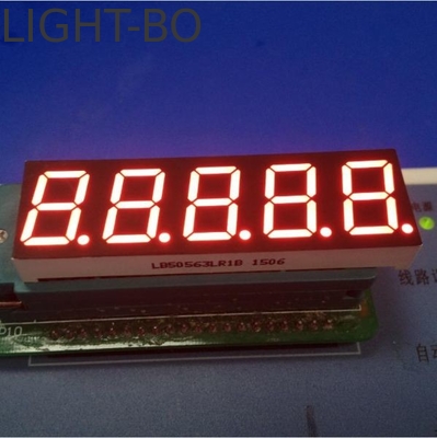 Super Jasny Czerwony 14,2 mm 5 cyfrowy 7 segment LED Display Wspólny katodę