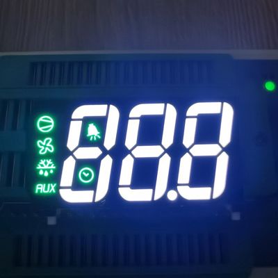 Ultra Jasny Biały / Czysta Zieleń Potrójny Cyfrowy Wyświetlacz LED 7-segmentowy z wspólną anodą do lodówki