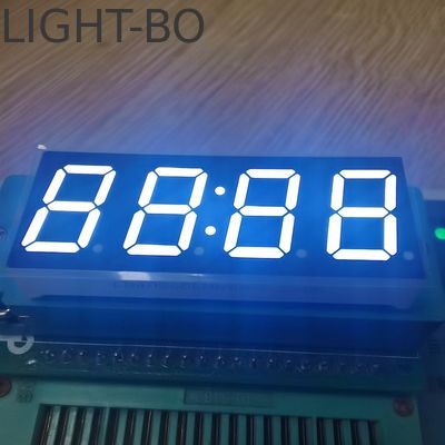 Ultra biały 4 cyfrowy 7 segmentów LED zegar wyświetlacz wspólny katodę do cyfrowego zegarka
