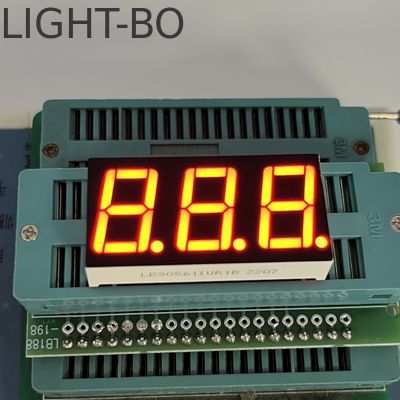 Dobra cena. Bardzo jasny czerwony wyświetlacz LED z 7 segmentami, 3 cyfry, 14,2 mm, ze wspólną anodą, do regulatora temperatury w Internecie