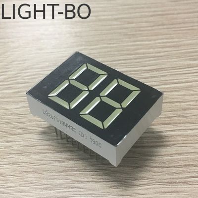 20 mm biały kolor 2 cyfrowy 7 segmentów wyświetlacz LED dla cyfrowego podgrzewacza wody