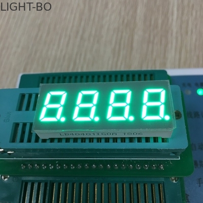 Pure Green 7 segmentowy wyświetlacz LED 0,4 cala 4 cyfry o wysokiej intensywności świecenia