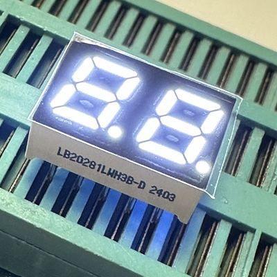 Super jasny biały 2 cyfrowy 7mm 7 segment LED wyświetlacz Katoda wspólna dla urządzeń gospodarstwa domowego