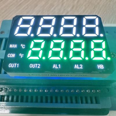Dobra cena. High Brightness White /Pure Green Dual Line 7 Segment LED Display Common Anode for Temperature Indicator w Internecie