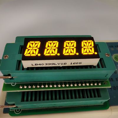 Dobra cena. 4 Digit 16 Segment Yellow Alphanumeric LED Display for Instrument Panel w Internecie