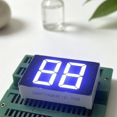 Ultrajaśniejszy biały 20 mm 2 cyfrowy wyświetlacz LED o wspólnej katodzie 7 segmentów dla cyfrowego podgrzewacza wody