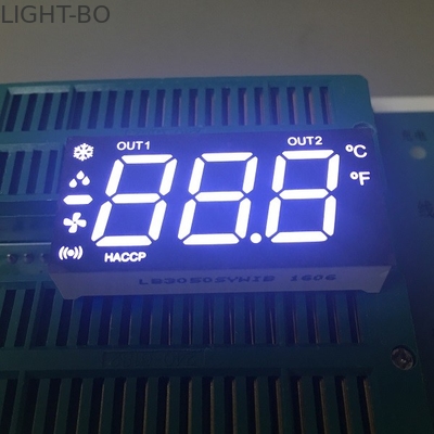 Ultra White Common Cathode 7 Segment Display, Led Mobile Billboard 80-100mcd