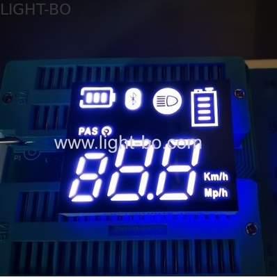 Ultra biały niestandardowy 7-segmentowy wyświetlacz LED Common Anode For Electric Scooter