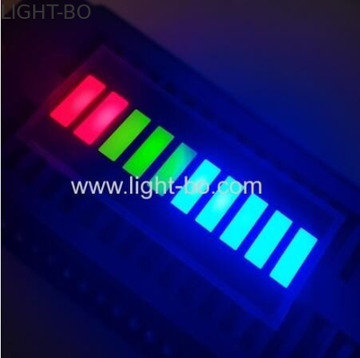 Wysokiej jasności wielobarwny 10 segmentów LED Bar dla panelu przyrządów