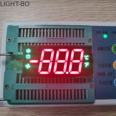 635nm Potrójny wyświetlacz LED o wysokości 17 mm do sterownika lodówki